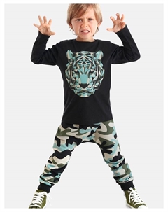 Спортивная куртка SeCamo Tiger, черный Denokids