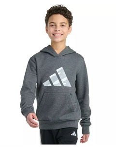 Пуловер из флиса с длинными рукавами и принтом для мальчиков 8-20 лет Adidas