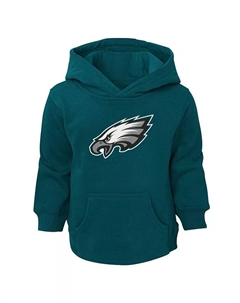 Детская толстовка с капюшоном Philadelphia Eagles логотип, цвет Midnight Green Outerstuff