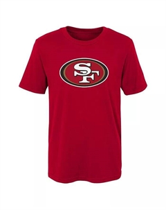 Футболка Scarlet San Francisco 49ers Primary Logo для мальчиков и девочек дошкольного возраста, красный Outerstuff