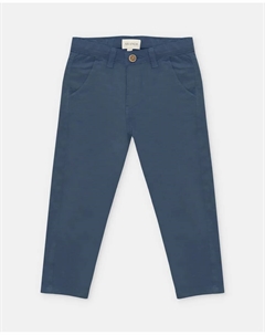Брюки из саржи для мальчика с шлевками на поясе, темно-синего цвета Martin aranda