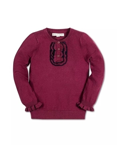 Свитер с рюшами и длинными рукавами для маленьких девочек Henley Hope & henry