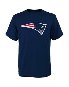 Темно-синяя футболка с основным логотипом Big Boys New England Patriots, синий Outerstuff
