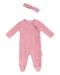 Комплект из комбинезона с длинными рукавами и повязки на голову для девочек Guess