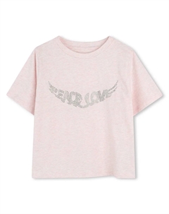 Футболка с коротким рукавом X60312, розовый Zadig&voltaire
