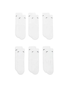 Подростковые носки Crew с подкладкой, упаковка 6 пар, белый Nike