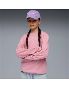 Толстовка с круглым вырезом для больших детей Bowtique, розовый Puma