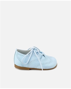 Детские ботинки в валлийском стиле из перфорированной кожи, светло-голубой Eli 1957