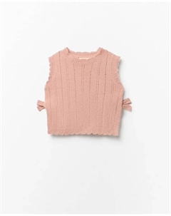 Вязаный жилет, розовый Сфера