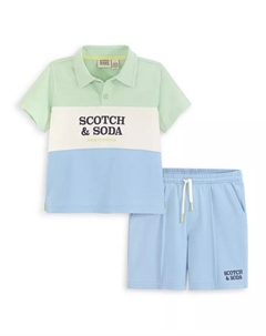 Комплект для мальчиков: футболка и шорты из французского велюра (2 предмета) Scotch&soda