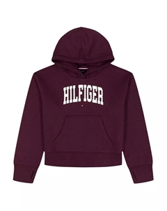 Детская толстовка с капюшоном и длинным рукавом для девочек 7-16 лет, фиолетовый Tommy hilfiger