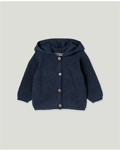 Однотонная вязаная кофта для маленького мальчика, темно-синий Baby el corte inglés