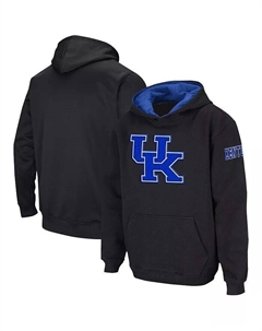 Черный пуловер с капюшоном и большим логотипом Big Boys Kentucky Wildcats, черный Colosseum