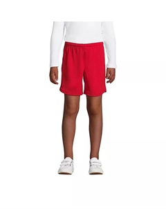 Детские спортивные шорты с сеткой, красный Lands' end