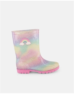 Детские резиновые сапоги с блестками, светло-розовый Kids el corte inglés