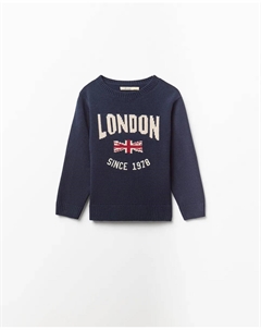 Джемпер с лондонским флагом, темно-синий Сфера