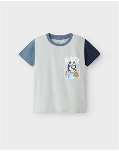 Футболка для мальчика с персонажем Bluey, синий Name it