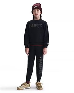 Большой детский спортивный свитшот Club Crewneck, черный Nike