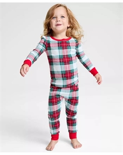 Тоддлер 12M-4T Merry Plaid пижамный комплект Snug-Fit, мультиколор Holiday lane