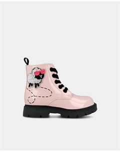 Детские ботинки с блестящей отделкой и деталями в виде овечки, розовый Garvalin
