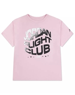 Футболка Big Girls 7-16 Jumpman Club с длинным рукавом, розовый Jordan