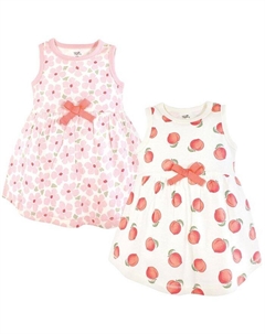 Хлопковые платья без рукавов для маленьких девочек, персиковый, оранжевый Touched by nature