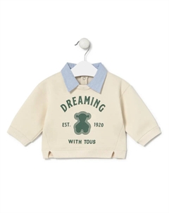 Хлопковая детская толстовка «DREAMING WITH », светло-бежевый Tous