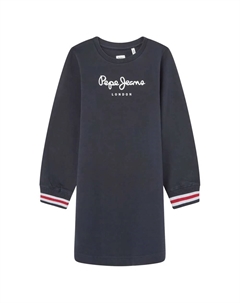 Платье Tori long sleeve midi, синий Pepe jeans