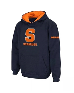 Темно-синий пуловер с большим логотипом Big Boys Syracuse Orange, худи Stadium athletic