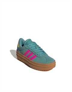 Кроссовки VL Court Bold Platform Sneaker - Kids', бирюзовый/аквамарин Adidas