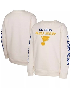 Большие мальчики и девочки кремовый свитшот с капюшоном St. Louis Blues Star Power Outerstuff