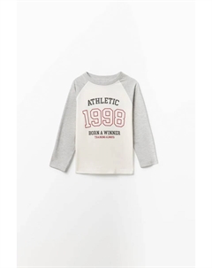 Футболка с регланными рукавами, светло-серый Сфера