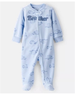 Детский комбинезон на молнии для сна и игр, синий Carter`s