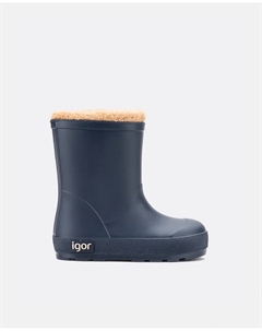 Однотонные водонепроницаемые ботинки с матовой отделкой в концепции barefoot, темно-синий Igor