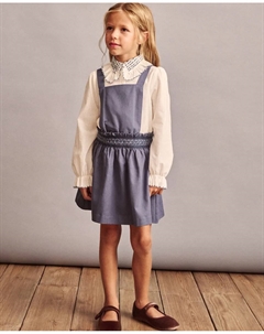 Жилетка с запахом и поясом для девочки, темно-синий Coconut el corte inglés