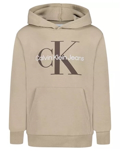 Мальчики 8-20 Old School Logo толстовка с капюшоном, белый Calvin klein