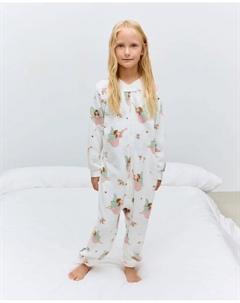 Детский халат на молнии, розовый Cotton juice