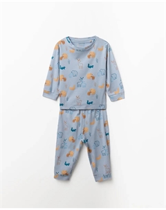 Пижама с животными, светло-голубой Сфера