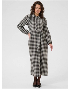 Платье-рубашка Elna Check, Black/Multi Kaffe