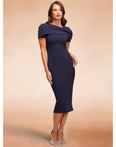 Платье-футляр с капюшоном, Navy Hotsquash