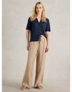 Брюки Belle Linen в полоску, Natural/Multi White stuff