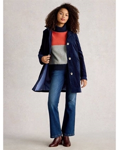 Бархатное пальто Karla, Dark Navy White stuff