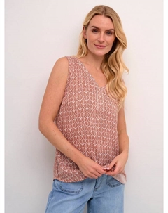 Безрукавка абстрактного рисунка в цвете amber, Red/Multi Kaffe