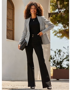 Догтут однобортный пиджак, Black/White Sosandar