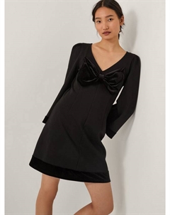 Платье Blair Bow из бархата, Black Monsoon