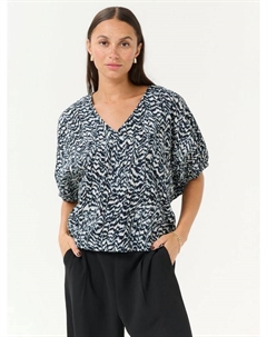 Блузка Ruffalo Abstract, Blue/Multi Kaffe