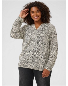 Блузка Diana с V-образным вырезом и абстрактным принтом Kaffe curve