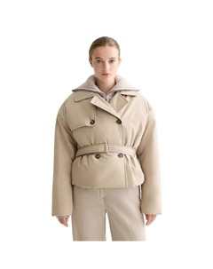 Пальто Lightweight Padded Poplin trench, бежевый Scotch&soda
