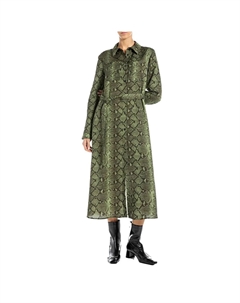 Платье W9176.000.75066 long sleeve midi, зеленый Replay