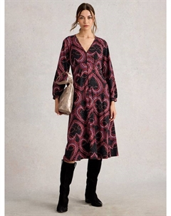 Платье миди из хлопковой смеси с дизайном Sparkled Heart White stuff